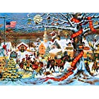送料無料Buffalo Games Charles Wysocki: Small Town Christmas - 1000 Piece Jigsaw Puzzle by Buffalo Games Model: 11425
