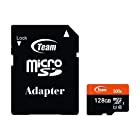 TEAMジャパン 128GB microSDXCカード UHS-1 SD変換アダプタ付属 Read:40MB/s Write:10MB/s TUSDX128GUHS03