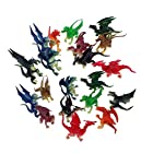 送料無料2.5"" - 3"" Plastic Fire Breathing Mini Dragons - 20 Pieces