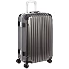 [ビバーシェ] スーツケース UH Mサイズ 57L 5.0kg フレームハードキャリー 70 cm 5kg UH-M ガンメタ