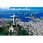 送料無料1000ピース ジグソーパズル めざせ! パズルの達人 リオ・デ・ジャネイロとコルコバードの丘―ブラジル(50x75cm)