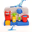 送料無料ミニ浴室玩具セット 入浴おもちゃ お風呂用 水遊び ミニ水車 蛇口 噴水 象 知育玩具