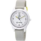[シチズン Q&Q] 腕時計 アナログ スマイルソーラー 防水 ウレタンベルト RP01-015 レディース ホワイト × グレー