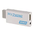 送料無料Wii hdmi変換アダプター Wii to HDMI Adapter コンバーター HDMI接続でWiiを1080pに変換出力 3.5mmオーディオ (WIIHDMI本体)