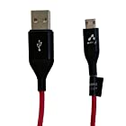 エアージェイ microUSB 充電・同期ケーブル 両面ラク挿し2 2m レッドブラック? UKJ-NRV200 RB