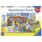 送料無料Ravensburger Kinderpuzzle 出発進行! (12ピース×2) 07611 6