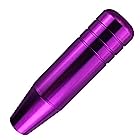 送料無料Abferアルミニウム合金カーシフターノブユニバーサルショートギアスティックシフトレバーハンドルヘッドほとんどの自動マニュアル車トラックに適合（紫）