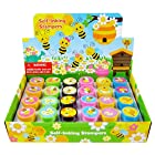 送料無料24 Pcs Bee Stampers for Kids, Bumble Bee Party Favours