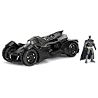 送料無料1/24 2015 Batmobile Arkham Knight black with Diecast Batman Figure