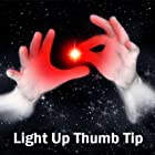 送料無料MilesMagic Set of 2 Magic Rubber Thumb Tip Light Up RED Flashing Close Up Real Finger Trick