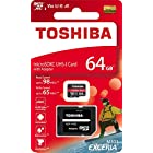 送料無料東芝 ( TOSHIBA ) 64GB microSDXC メモリー ( R 98MB/s / W 65MB/s ) アダプター付き ［ 海外パッケージ ］