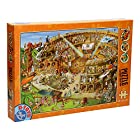 送料無料1000ピース ジグソーパズル D-Toys・61218-CC10 Cartoon Collection : The Construction of the Colosseum 47×68cm