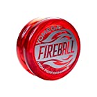 送料無料Yomega Fireball - プロのトランスアクセルヨーヨー、プロのようにパフォーマンスをしてみたい子どもや初心者に です。 予備用ストリングス×2本付き (レッド)