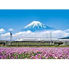 送料無料500ピース ジグソーパズル れんげの花と富士山(静岡) (38x53cm)