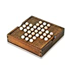 送料無料MIFO ペグソリティア 木製ボードパズル 一人遊び クラシックパズル ボードゲーム 暇つぶし 大人も子供も 発想力 思考判断力 木製オンリーワンゲーム ソリティア