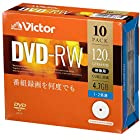 ビクター(Victor) くり返し録画用 DVD-RW VHW12NP10J1 (片面1層/1-2倍速/10枚)