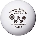 送料無料[ザ] ワールドコネクト 卓球 ボール TWC スクール トレーニングボール 40＋ 100球入 DV010 ホワイト