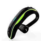 Bluetooth ヘッドセット 片耳 スポーツ ワイヤレス イヤホン iPhone/Android/ipad適用 グリーン