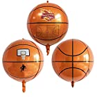 送料無料22インチ おもちゃ バスケットボール風船 子供の膨脹可能な気球 4Dサッカーの誕生日パーティーの装飾 3個/パック