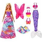 送料無料?Barbie Dreamtopia Dress Up Doll Gift Set, 12.5-Inch, Blonde with Princess, Fairy and Mermaid Costumes, Gift for 3 to 7