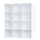 収納棚 整理棚 本棚 終身交換承り メタルラック ワイヤー収納ラック 衣類収納ボックス 自由DIY (12BOX 白い)