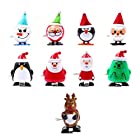 送料無料LEDMOMO クリスマステーマのゼンマイおもちゃ サンタ トナカイ ペンギンなど 9pcs 子供へのプレゼント