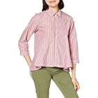 [セシール] フレアシャツ UVケア 7分袖 後ろ裾長めのヘムライン レディース ピンク系 日本 LL (日本サイズ2L相当)