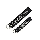 [スカイアートジャパン] フライトタグ クルータグ AIRBUS A350 XWB Keyring エアバス キーリング