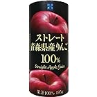 送料無料コーシン ストレート青森県産りんご100％ 195ｇ×15本（カートカン）