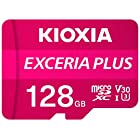 128GB microSDXCカード マイクロSD KIOXIA キオクシア EXCERIA PLUS CLASS10 UHS-I U3 V30 A1 R:100MB/s W:65MB/s SD変換アダプタ付 海外リテール LMPL1M128GG