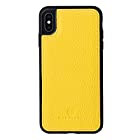 [HANATORA] iPhone XS Max 本革ケース シュリンクカーフレザー 耐衝撃 ハンドメイド ギフト おしゃれ シンプル 大人可愛い メンズ レディース スマホケース 黄色 レモン イエロー SPG-XsMax-Yellow
