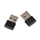 Type C USB アダプター TypeCメスからUSBオス変換アダプター(2pcsセット)