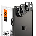 Spigen Glas tR Optik iPhone 12 Pro Max 用 カメラフィルム 保護 iPhone12Pro Max 用 カメラ レンズ ブラック 2枚入