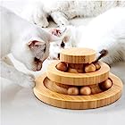 送料無料Aritan 猫 おもちゃ 猫 ボール ぐるぐるタワー ボール 運動不足やストレス解消 猫遊び用 竹製