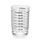 3oz/90ml ショットグラス エスプレッソ 計量カップ 目盛り付き 厚み強化 耐熱ガラス製 お酒グラス ワイングラス エスプレッソマシン ショットグラスの測定カップショットグラス