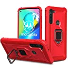 Pelanty Moto G8 Power ケース リング Motorola Moto G8 Power ケース 背面カバー 人気TPU アーマーカバー 耐衝撃 横置きスタンド機能 スマホケース 360°回転 車載ホルダー対応 全面保護 落下防止