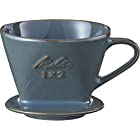 メリタ Melitta コーヒー ドリッパー 陶器製 日本製 計量スプーン付き 2~4杯用 ターコイズブルー SF-P-L1×2