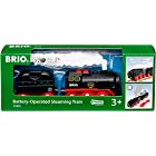 送料無料BRIO (ブリオ) バッテリーパワースチームトレイン 木製レール 電動車両 機関車 33884