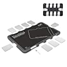 送料無料JJC 薄型 MicroSD カードケース MSD Micro SD TF 10枚 収容できる メモリーカードホルダー TFケース MicroSDケース MSDケース クレジットカード サイズ 携帯便利 グレー