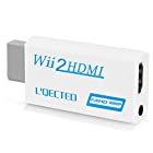 送料無料L'QECTED Wii to HDMI 変換アダプタ wii hdmi変換アダプター wii hdmi コンバーター480p/720p/1080pに変換 3.5mmオーディオ wii 2 hdmi コントローラー コンバーター wii