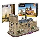 送料無料3Dパズル 世界建築物シリーズ パリのノートルダム大聖堂 128ピース DS0986h