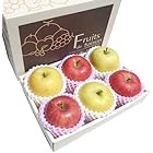 送料無料赤リンゴ 青リンゴ 各3個セット 高糖度 等級 赤秀 ギフトボックス梱包 【産地 品種はフルーツマイスターが旬な時期に果物を選定いたします】 熨斗対応可能