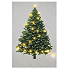 送料無料クリスマスツリー タペストリーDIY クリスマスツリータペストリー ＆ LEDイルミネーションライト 2点セット 高さ150cm×幅110cm 20つの点灯パターンを選べます 約3m LED イルミネーション ライト