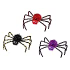 送料無料ハロウィーンのクモの小道具 面白いジョークパーティーのための4個の豪華なリアルな偽のクモハロウィーンの装飾の小道具（３タイプ）