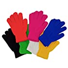 送料無料nijimomo カラー手袋 カラー軍手 手袋シアター セット 手芸 大人 作業用 7色 7組 (7)