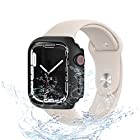 送料無料【2021防水設計】CABOBE 対応 Apple Watch ケース 45mm 44mm 41mm 40mm 防水ケース PCフレーム アップルウォッチ カバー 一体型 Apple Watch 6/se/5/4 日本旭硝子材 二重構造