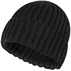 送料無料[ブランゼ] ニット帽 メンズ ウール100% 日本製 ホールガーメント 防寒 ビーニー (Free Size, ブラック)