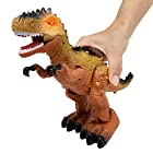 送料無料ギャオギャオダイナソー 恐竜 おもちゃ ロボット 動く 目が光る 吠える 本物そっくり ティラノサウルス 男の子 (ティラノサウルス 1個)