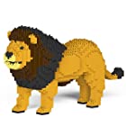 送料無料リアルな動物オブジェを作れる ブロックおもちゃ 貫禄ある百獣の王 ライオン 31.3×10.6×高さ18.3cm ネジで固定する丈夫なブロック 大人向け 立体パズル 崩れない インテリア小物 JEKCA エンヴェールヘルック