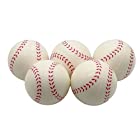 送料無料(APOSITV)野球ボール やわらかい 子供 おもちゃ バッティング 練習 ボール ウレタン素材 白 ボールセット (5個セット)